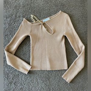 Chain strap off the shoulder sweater sz Small